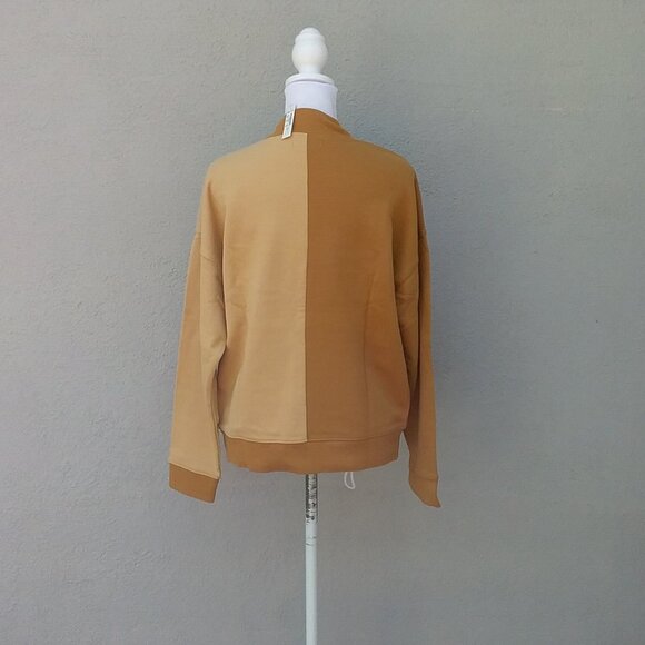 NEW Madewell Top Women's Size Small Knit Two-Tone Knit Purdue Gold HOST PICK - Picture 3 of 9